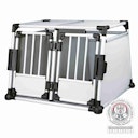 Vorschaubild TRIXIE Transportbox doppelt Aluminium M-L 93x88x64cm