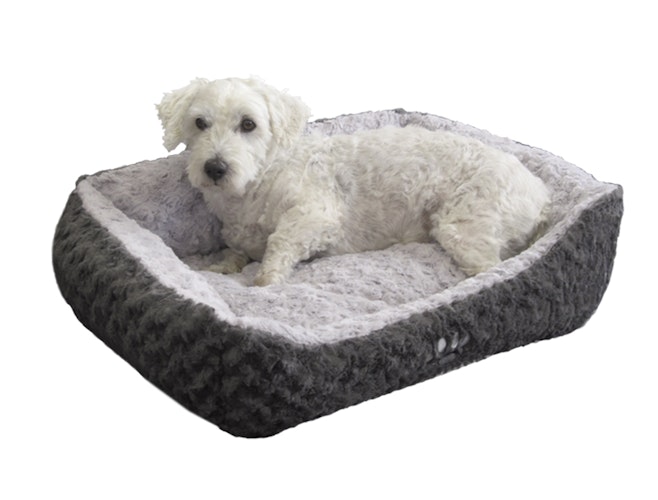 NOBBY Komfortbett "SEOLI" dunkelgrau / hellgrau 45 x 40 x 18 cm