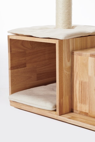 NOBBY Kratzbaum  "LIGNO" cream; 60 x 40 x 108 cm