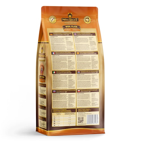 WOLFSBLUT Wide Plain Light Pferdefleisch mit Süßkartoffeln Hundetrockenfutter