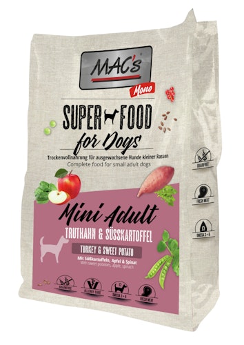 MAC's DOG Mono Mini Truthahn Hundetrockenfutter