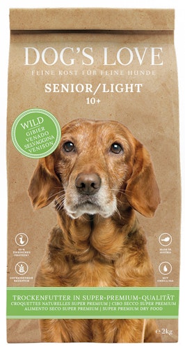 Dog's Love Senior Wild mit Süßkartoffel & Spinat Hundetrockenfutter