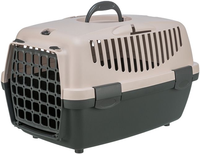 TRIXIE Transportbox Capri 1, XS: 32 × 31 × 48 cm, dunkelgrau/blush