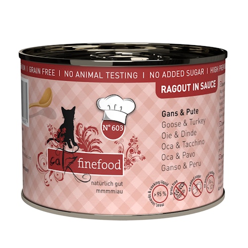 Cats finefood Ragout 190 Gramm Katzennassfutter