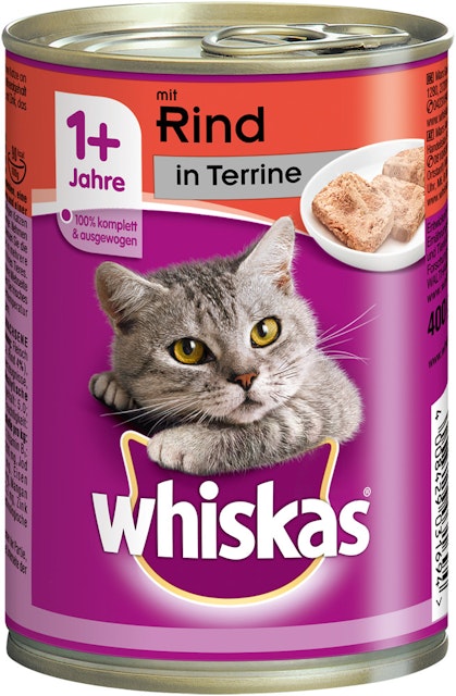 Whiskas 1+ Terrine 400 Gramm KatzennassfutterVorschaubild