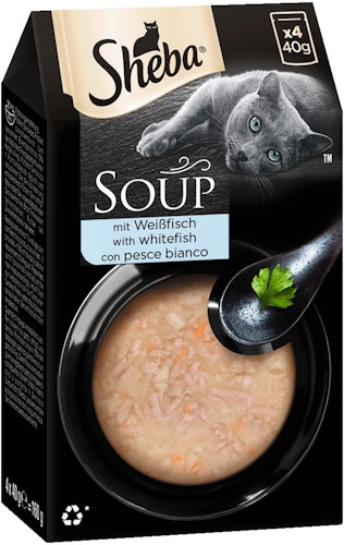 Sheba Soup Multipack 4x40 Gramm Katzennassfutter