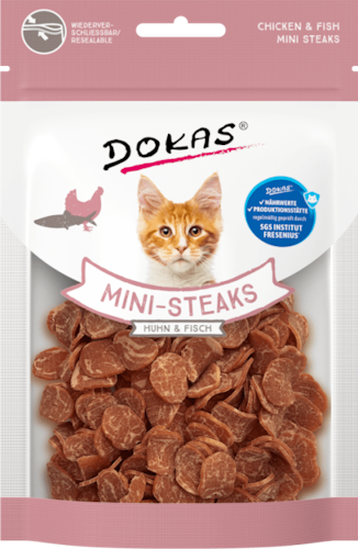 Dokas Katze Mini-Steaks Katzensnack