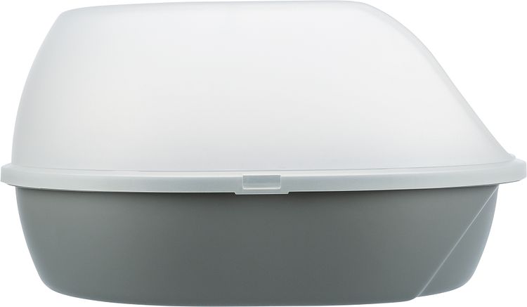 TRIXIE Katzentoilette Simao, hoher Rand, 48 × 30 × 58 cm, grau