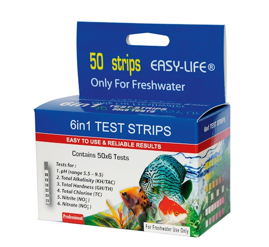 Easy-Life Test Strips 6 in1 50 Stück Aquarienpflege