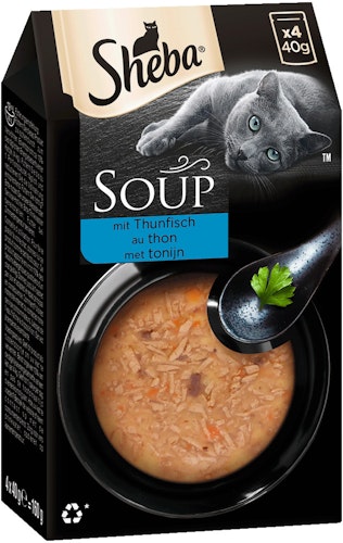 Sheba Soup Multipack 4x40 Gramm Katzennassfutter