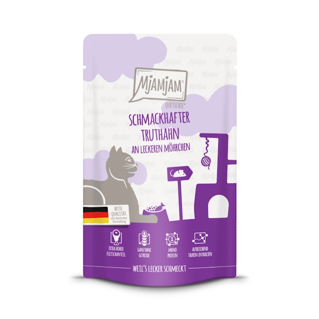 MJAMJAM Quetschies 125g Beutel KatzennassfutterVorschaubild
