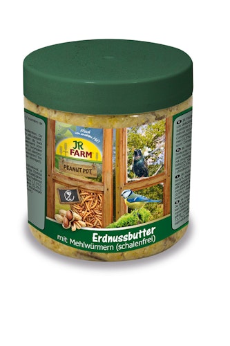 JR FARM Peanut Pot Erdnussbutter 400g Wildvogelfutter zum Nachfüllen