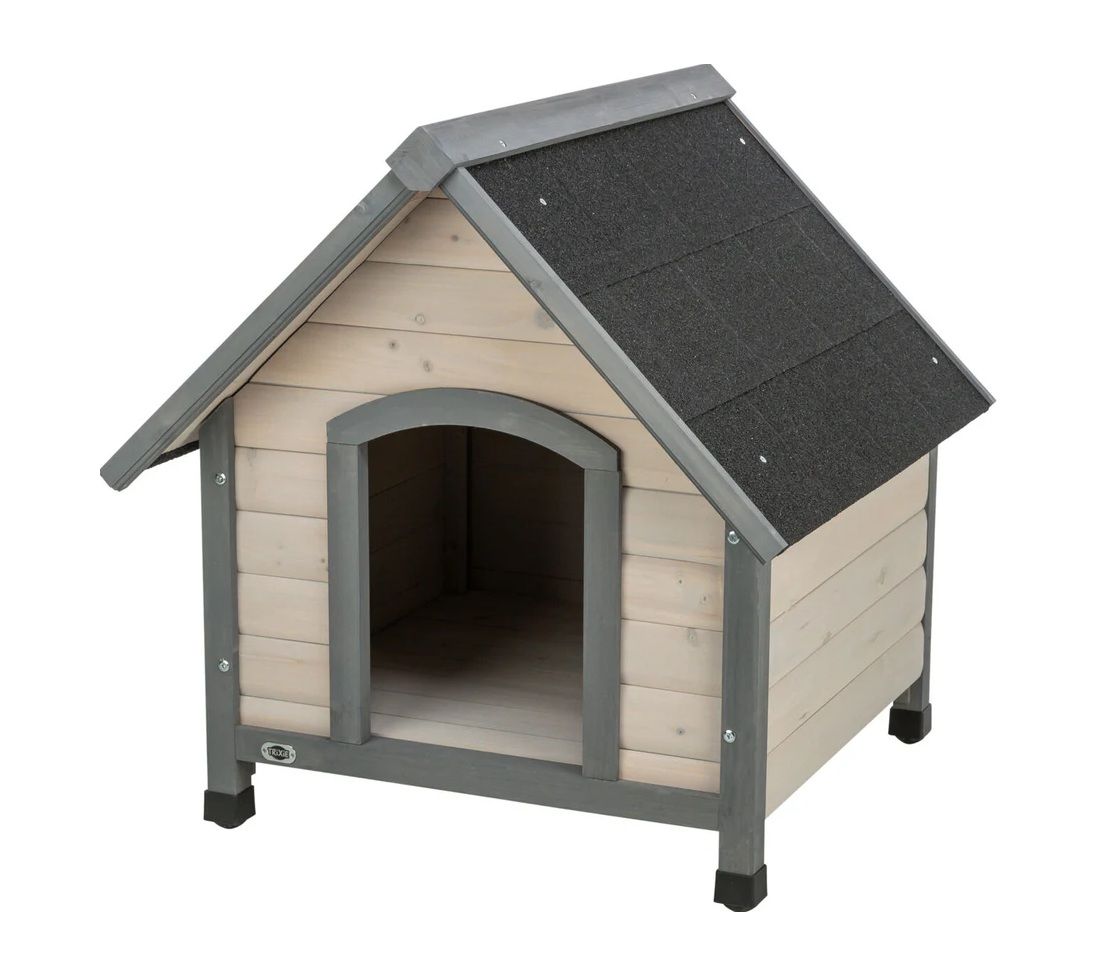TRIXIE Hundehütte Cottage Satteldach, M–L: 83 × 87 × 101 cm, grau