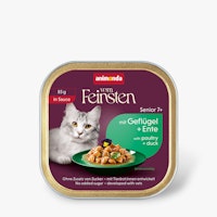 animonda Vom  Feinsten Senior Geflügel+Ente in Sauce 85g Katzennassfutter