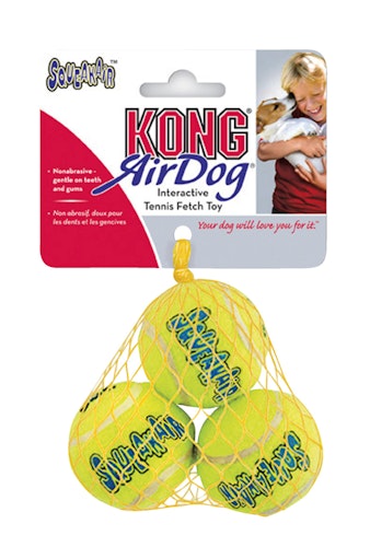 KONG Air Squeaker Tennisbälle (3 Stück) Hundespielzeug