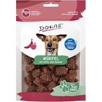 DOKAS Würfel Apfel+Banane Hundesnack