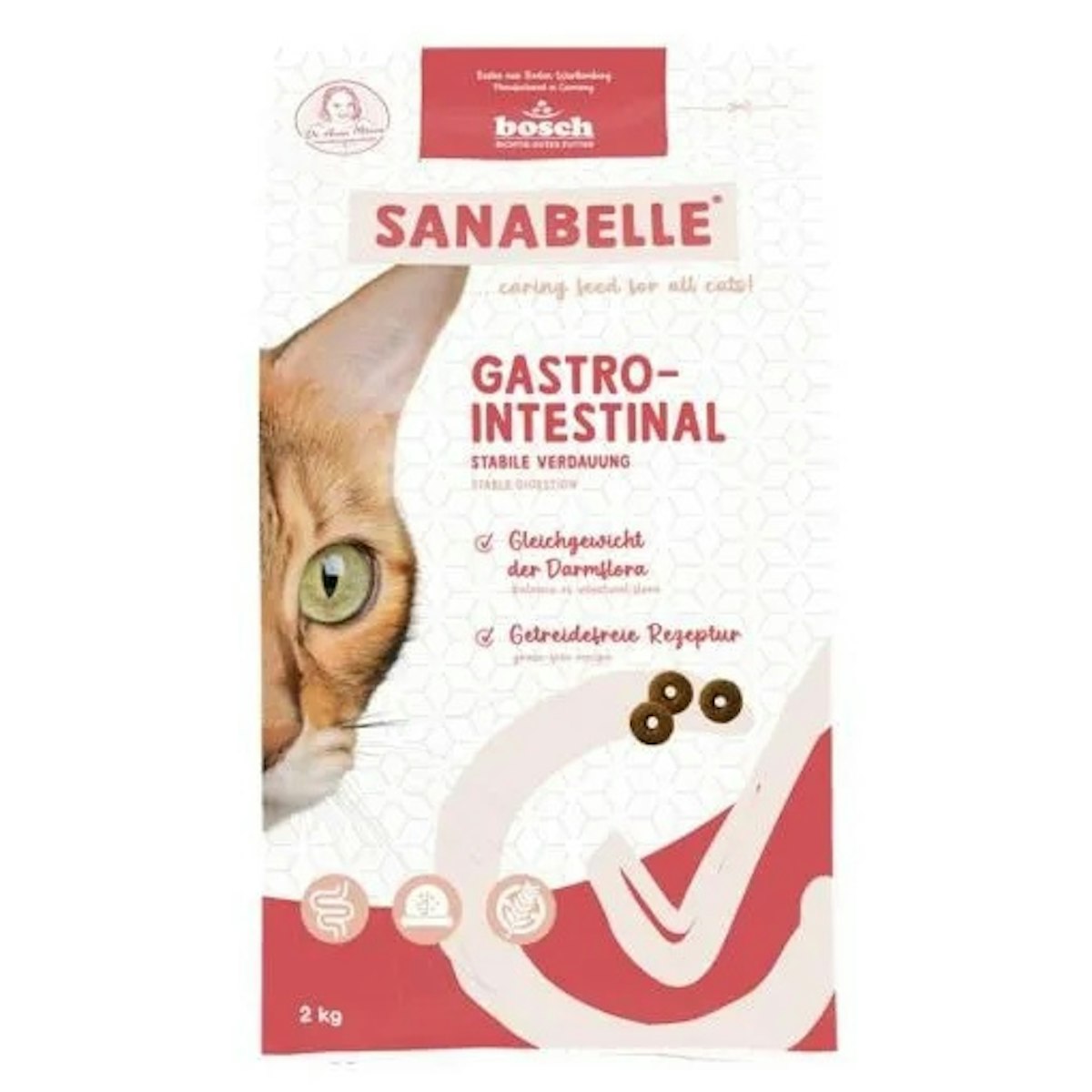Sanabelle 4 x 2kg Gastrointestinal Katzentrockenfutter-Sparpaket