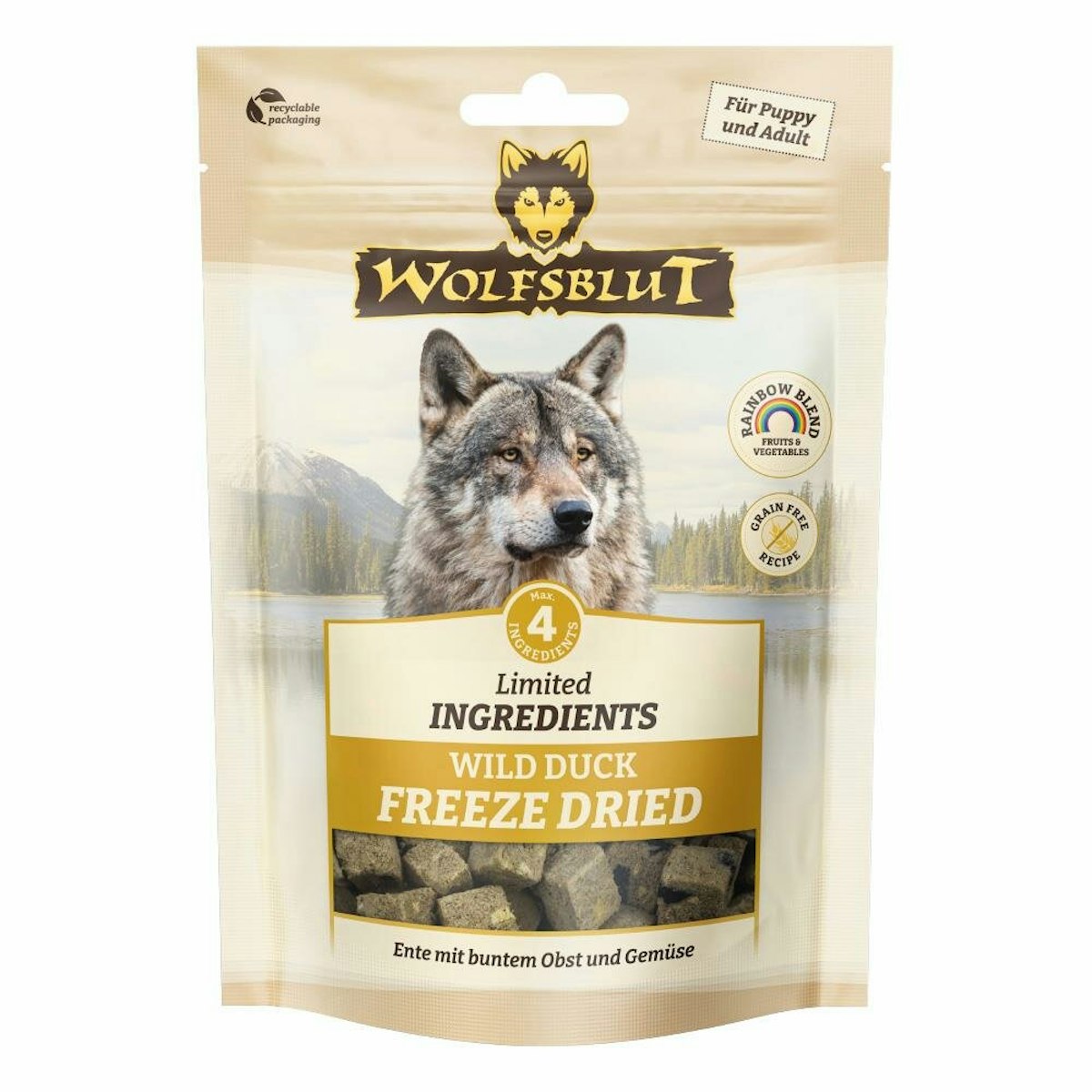 Wolfsblut 40g Freeze Dried Hundesnack 7 x 40 Gramm Wild Duck