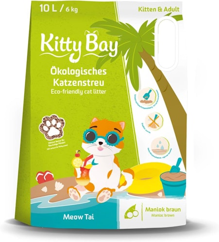KittyBay 10l Meow Tai Maniokmehl braun
