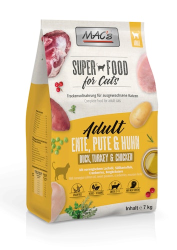 MAC's Cat Adult Ente, Pute & Huhn Katzentrockenfutter