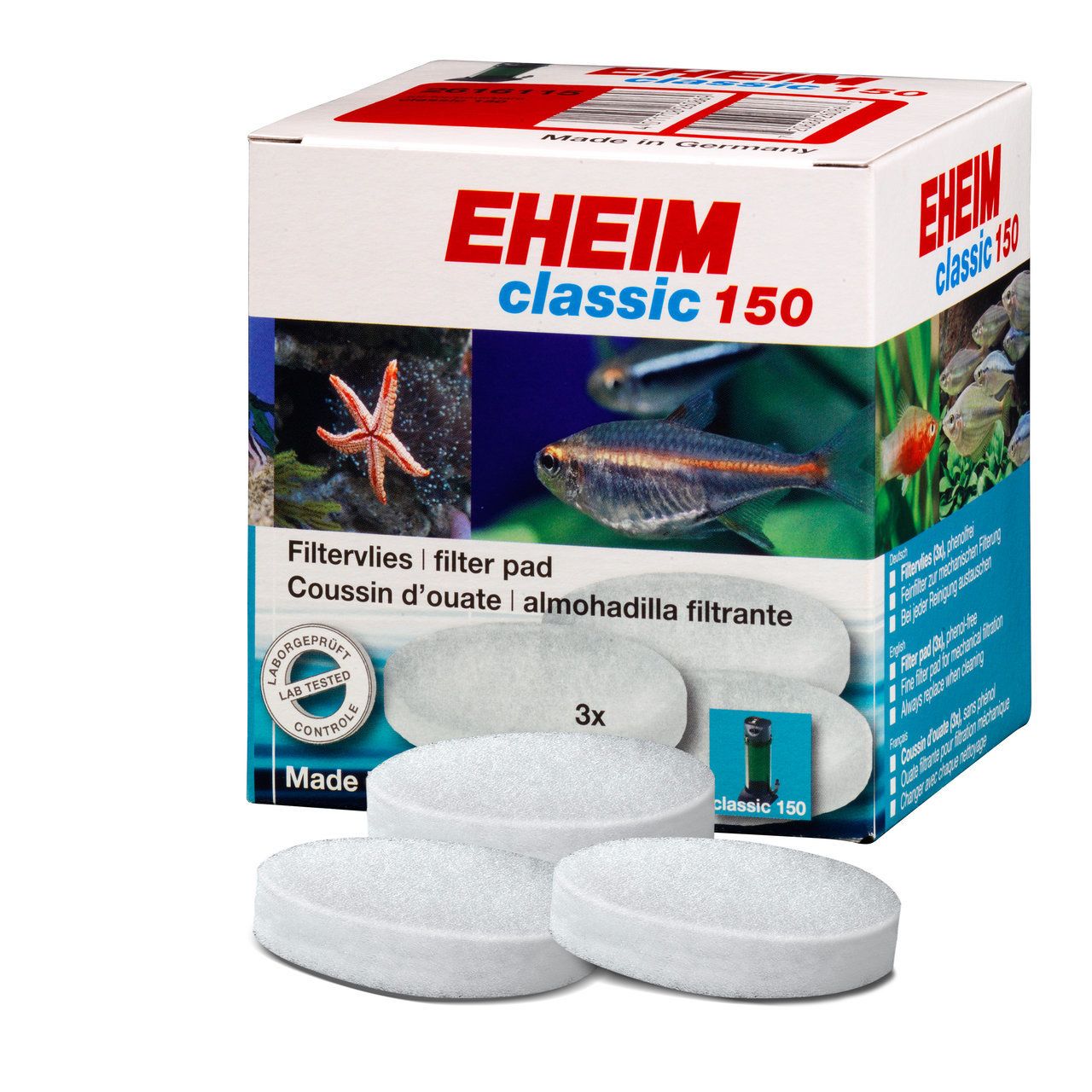 EHEIM 2616115 Filtervlies (3 Stück)  für classic 150 (2211)