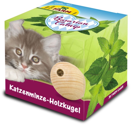 JR FARM Bavarian Catnip Katzenminze-Holzkugel Katzenspielzeug