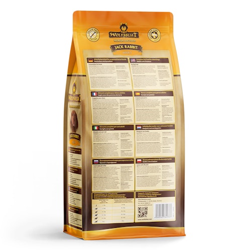 WOLFSBLUT Jack Rabbit Kaninchen mit Gemüse Hundetrockenfutter