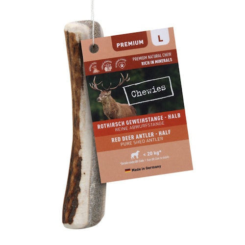 Chewies Geweih-Snack halb Hundekauartikel