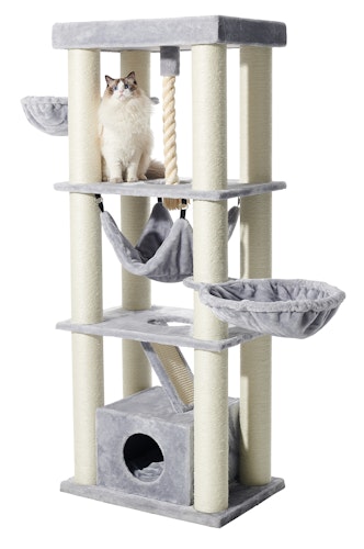 NOBBY Kratzbaum  "ORDU" grau; 70 x 50 x 176 cm