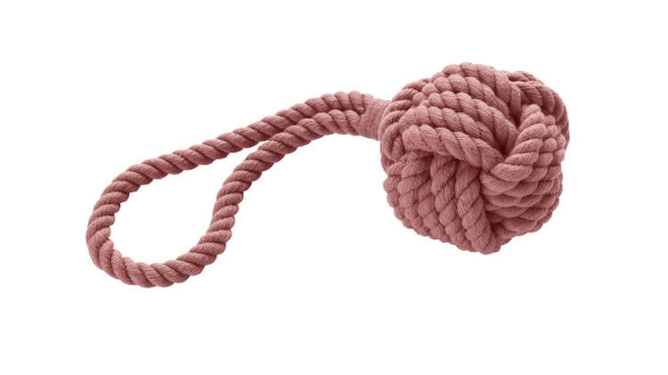 HUNTER Ball mit Schlaufe Inari pastellrot Hundespielzeug