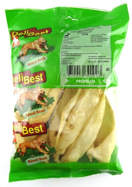DeliBest Ohren 100 Gramm HundekauartikelVorschaubild