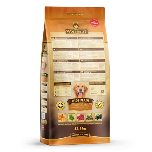 WOLFSBLUT Wide Plain Light Pferdefleisch mit Süßkartoffeln Hundetrockenfutter