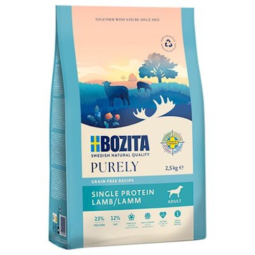 Bozita 2,5kg Purely Adult Lamm