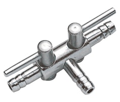 HOBBY Metall Lufthähnchen 4/6 (2-Wege) Aquarienzubehör