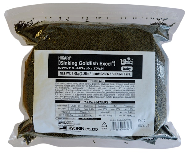 Hikari Goldfish Excel Baby 1kg Koifutter