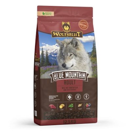 WOLFSBLUT Blue Mountain Wildfleisch mit Kartoffeln Hundetrockenfutter