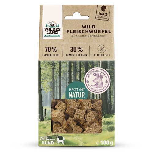 Wildes Land Fleischwürfel Hunde Snack