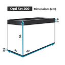 Vorschaubild Aquael Aquarium OPTISET 200 schwarz 2.0