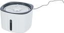 Vorschaubild TRIXIE Trinkbrunnen Flower, Kunststoff, 2 l/18,5 × 13 × 18,5 cm, weiß/grau