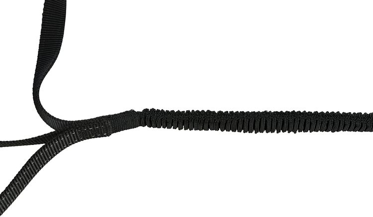 TRIXIE Bauchgurt mit Leine, breit, neoprengepolstert, Gurt: 70–120 cm/12 cm,  Leine: 1,10–1,50 m/20 mm, sch