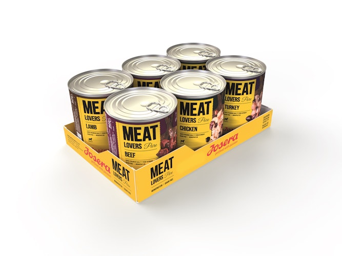 Josera Meat Lovers Pure Multipack 6 x 800 Gramm Hundenassfutter