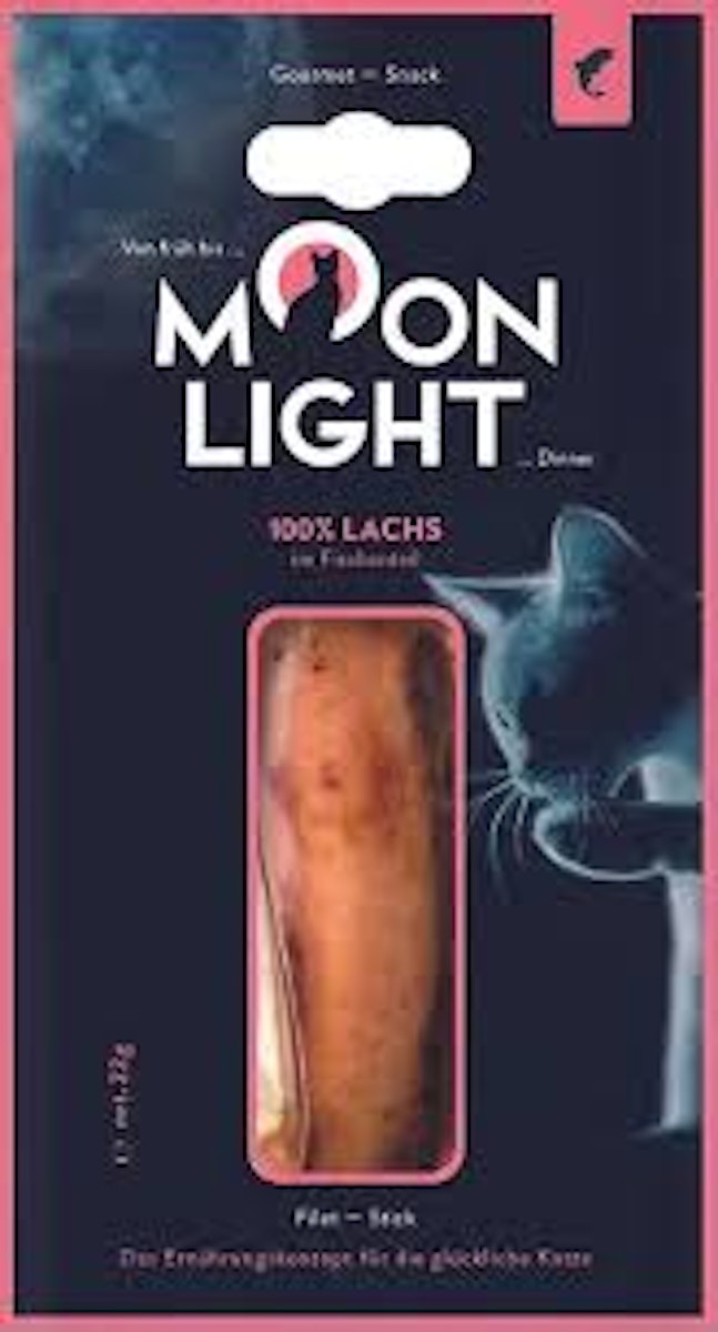 Moonlight-Dinner 22g Filet-Stick Katzennassfutter Filet-Stick Lachs Katzennassfutter 32x 22 Gramm