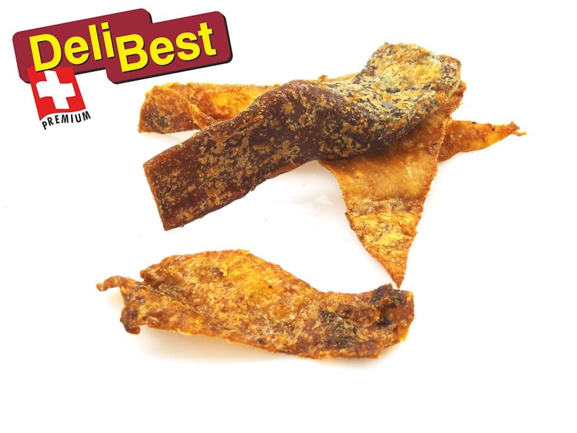 DeliBest Straußenknusperstreifen Light HundekauartikelVorschaubild