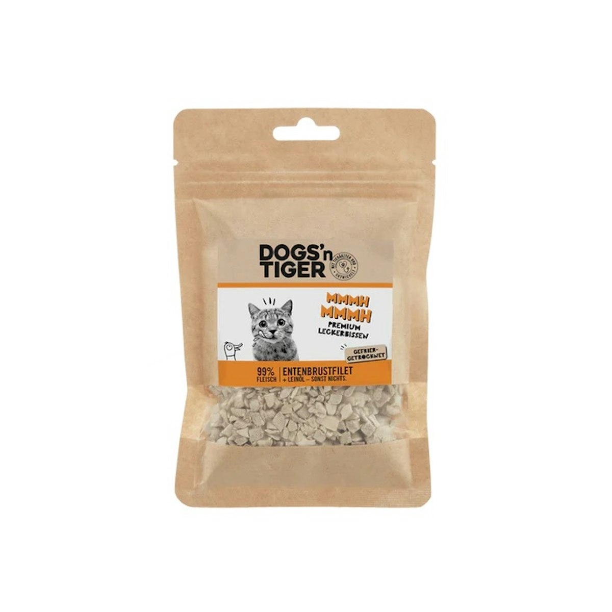 Dogs’n Tiger 14 x 30g Mmmh mmmh Ente Katzensnack-Sparpaket