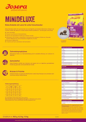 Josera MiniDeluxe Hundetrockenfutter