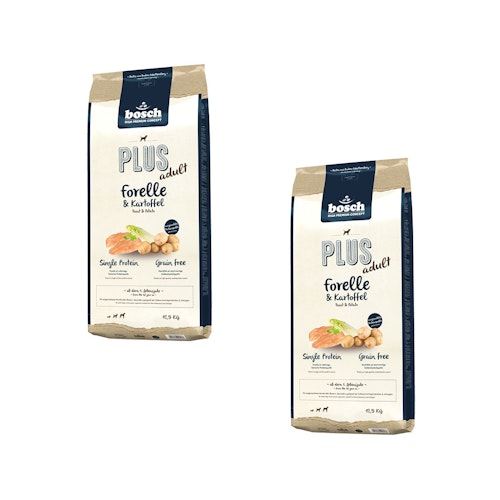 bosch Plus Adult Forelle & Kartoffel Hundetrockenfutter