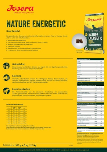 Josera Nature Energetic Hundetrockenfutter