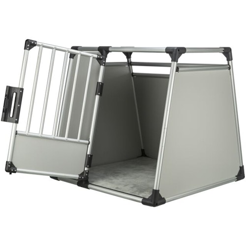 TRIXIE Transportbox Aluminium silber/hellgrau Transportbox