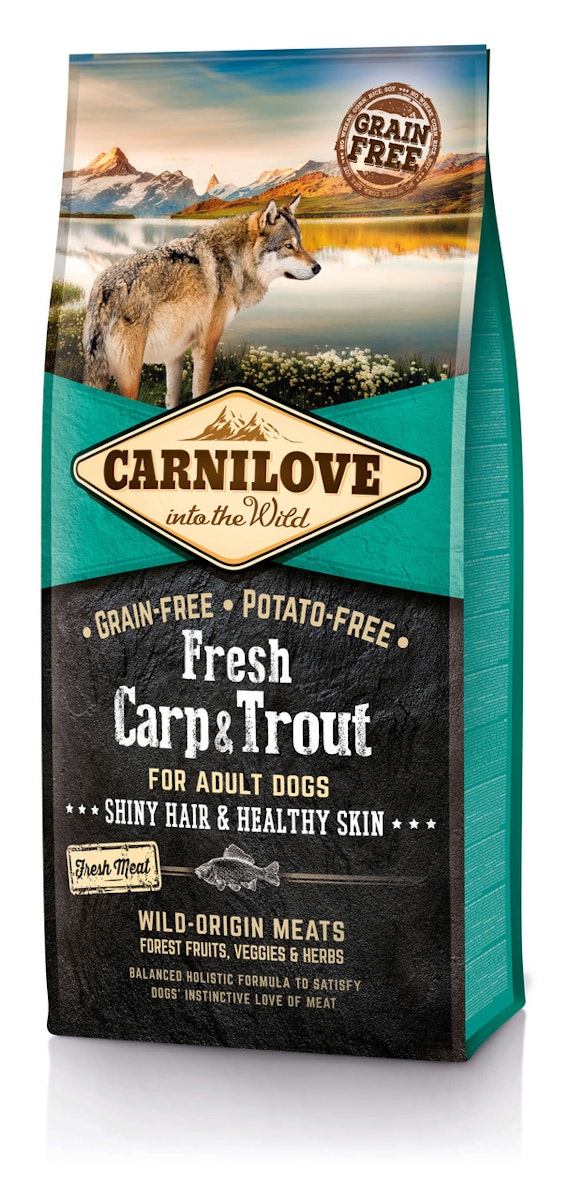 CARNILOVE Adult Fresh Carp & Trout Hundetrockenfutter Sparpaket 2 x 12 Kilogramm