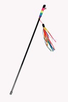 Karlie Katzenangel Regenbogenfedern Katzenspielzeug